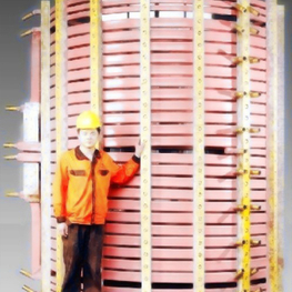 江苏40T中频感应加热熔炼炉感应线圈维修厂家